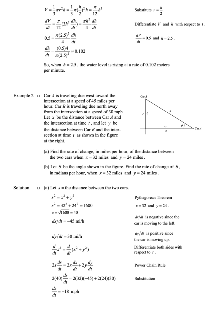 Related Rates